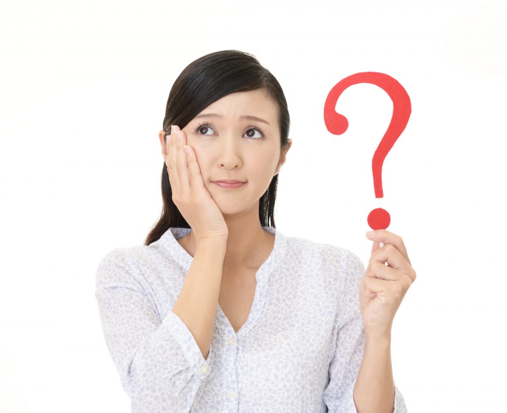 疑問をもつ女性